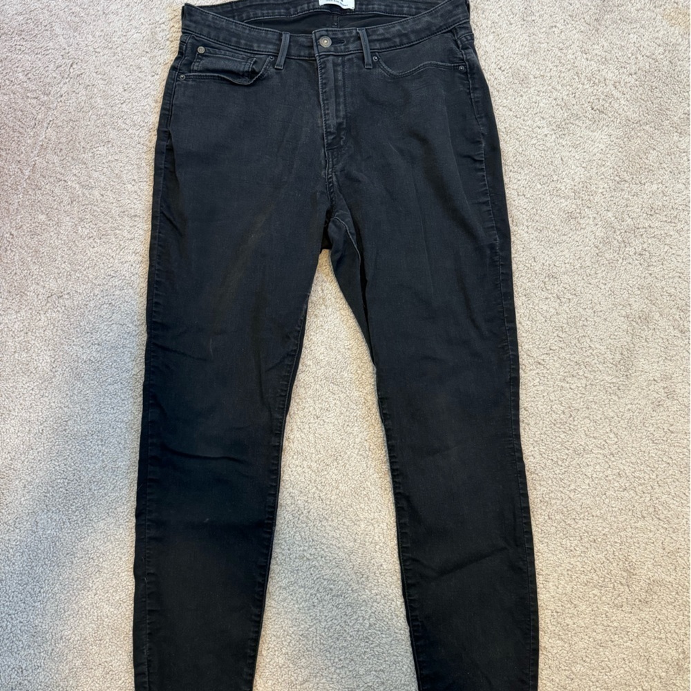 Levi’s Women’s‎ High Rise Skinny Black Jeans Size 16